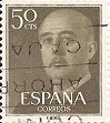 SELLO ESPAÑA - 1.955 - GENERAL FRANCO - 40 CÉNTIMOS - COLOR CASTAÑO OLIVA (28 - 2 - 1.955) EDIFIL NÚMERO 1149 (SELLO *USADO). 0,25€.