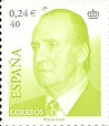 SELLO ESPAÑA - SERIE BÁSICA - REY JUAN CARLOS I - 2.001 - 0,24 CÉNTIMOS DE EURO -  40 PESETAS - COLOR VERDE CLARO Y PLATA - EDIFIL NÚMERO 3793 (SELLO **NUEVO SIN SEÑAL DE FIJASELLOS) 0,50€.