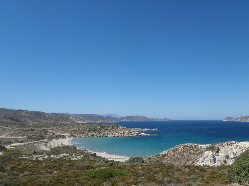 Milos camping, Milos, Cyclades, Greece.