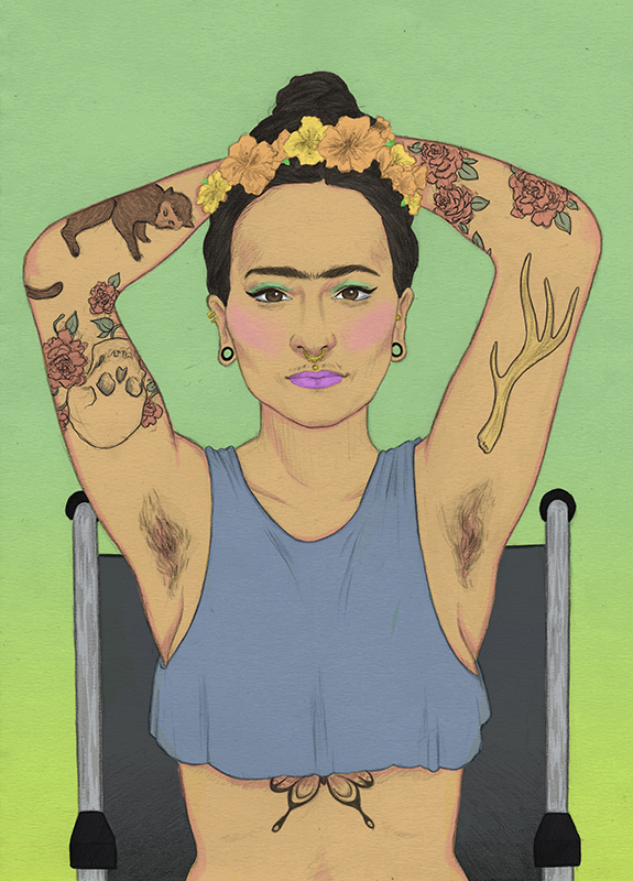 Frida Kahlo, Laura Wilson illustration