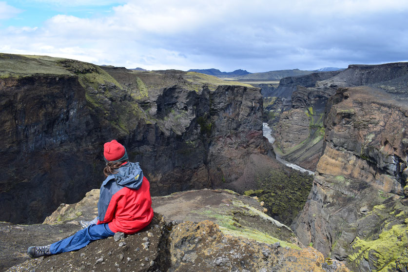 Canyon Emstrur, Botnar - Laugavegur hiking trail.