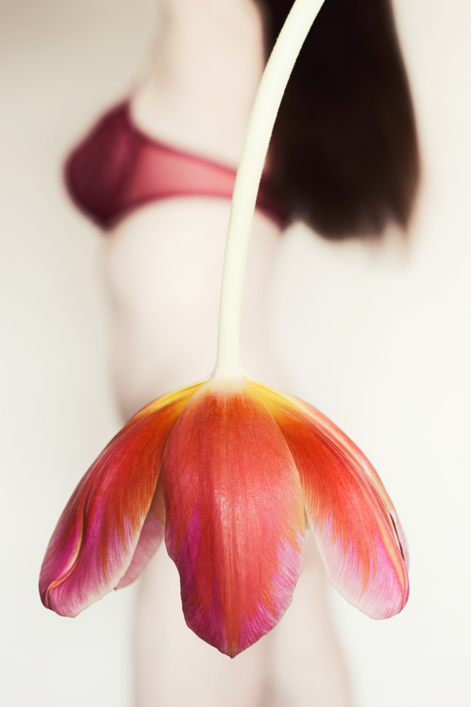 Manuela Deigert Projekte Selbstportrait mit Tulpenrock