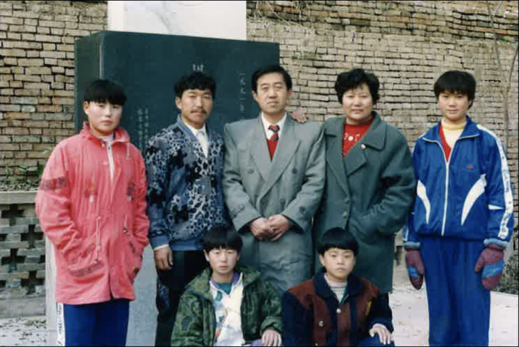 陳正雷家族との写真