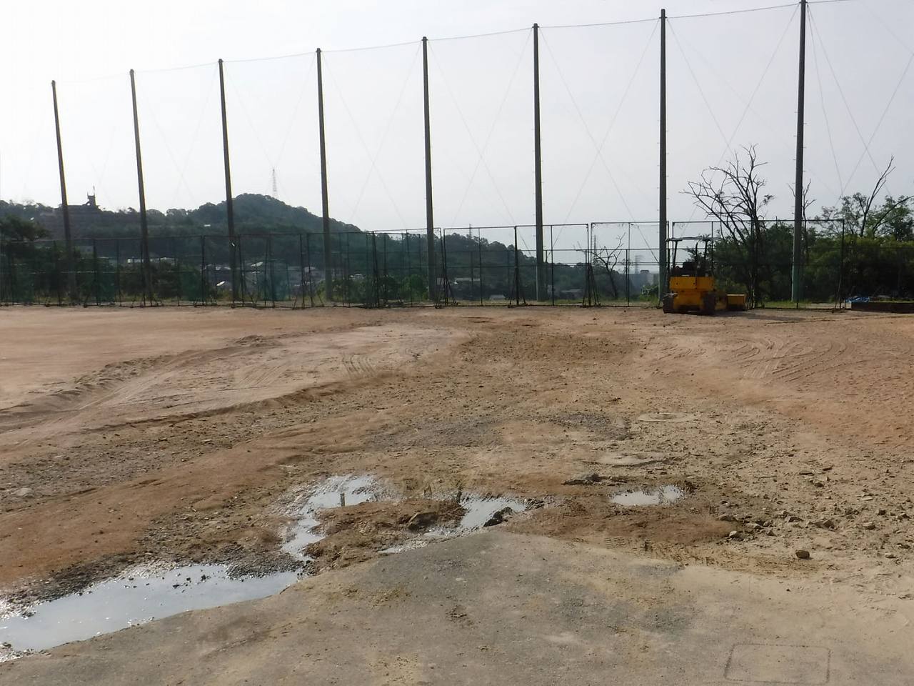 不陸矯正前のグラウンド