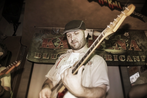 Cristian Andreoletti, chitarra solista Katrina Blues Hurricane