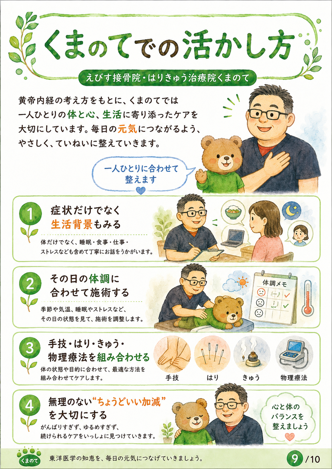 湿度に負ける前に、肩と腰にも応援を