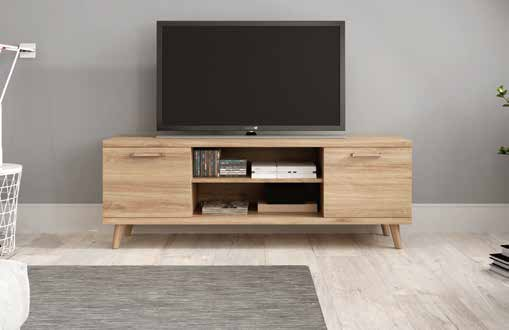 Mueble de televisión para apartamento turístico.