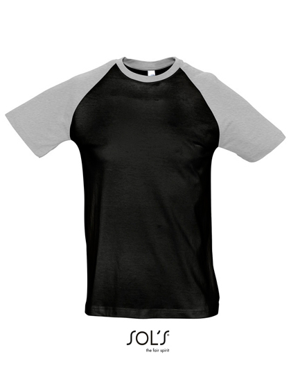 Black/Grey Melange - S bis 3XL -