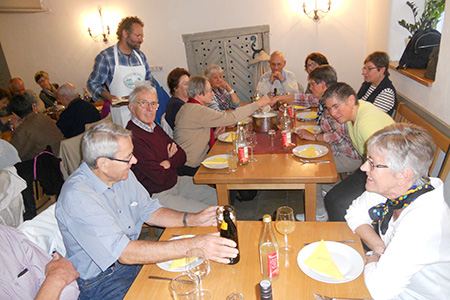 Bustour Schmalzmühle mit Käseseminar mit unseren Mitgliedern von extrafit Bietgheim-Bissingen, Fitnessstudio 50+