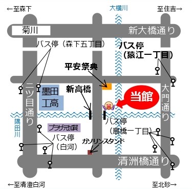 森下ふれあいセンター地図