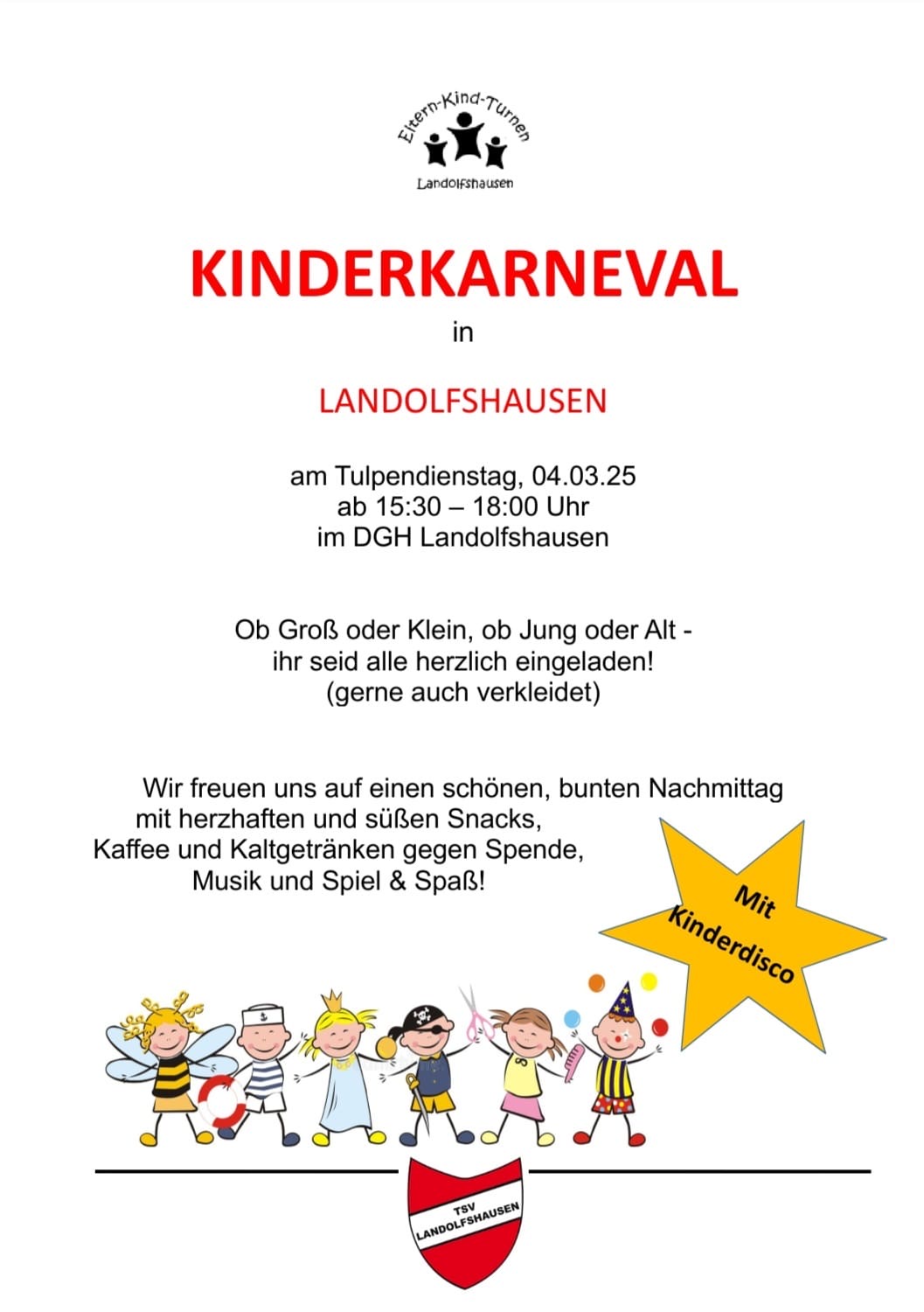 Kinderkarneval beim TSV