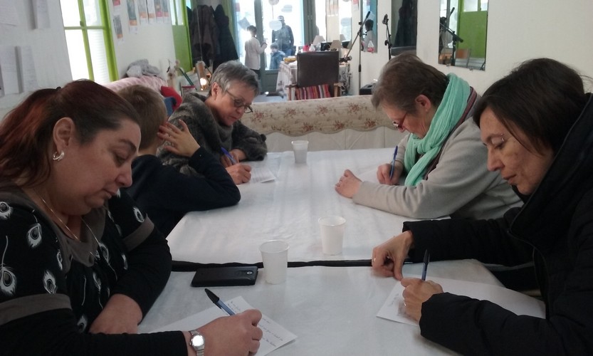 Et si on refaisait un autre atelier d'écriture ? "On n'a pas pu venir ce matin !" Et c'est reparti !
