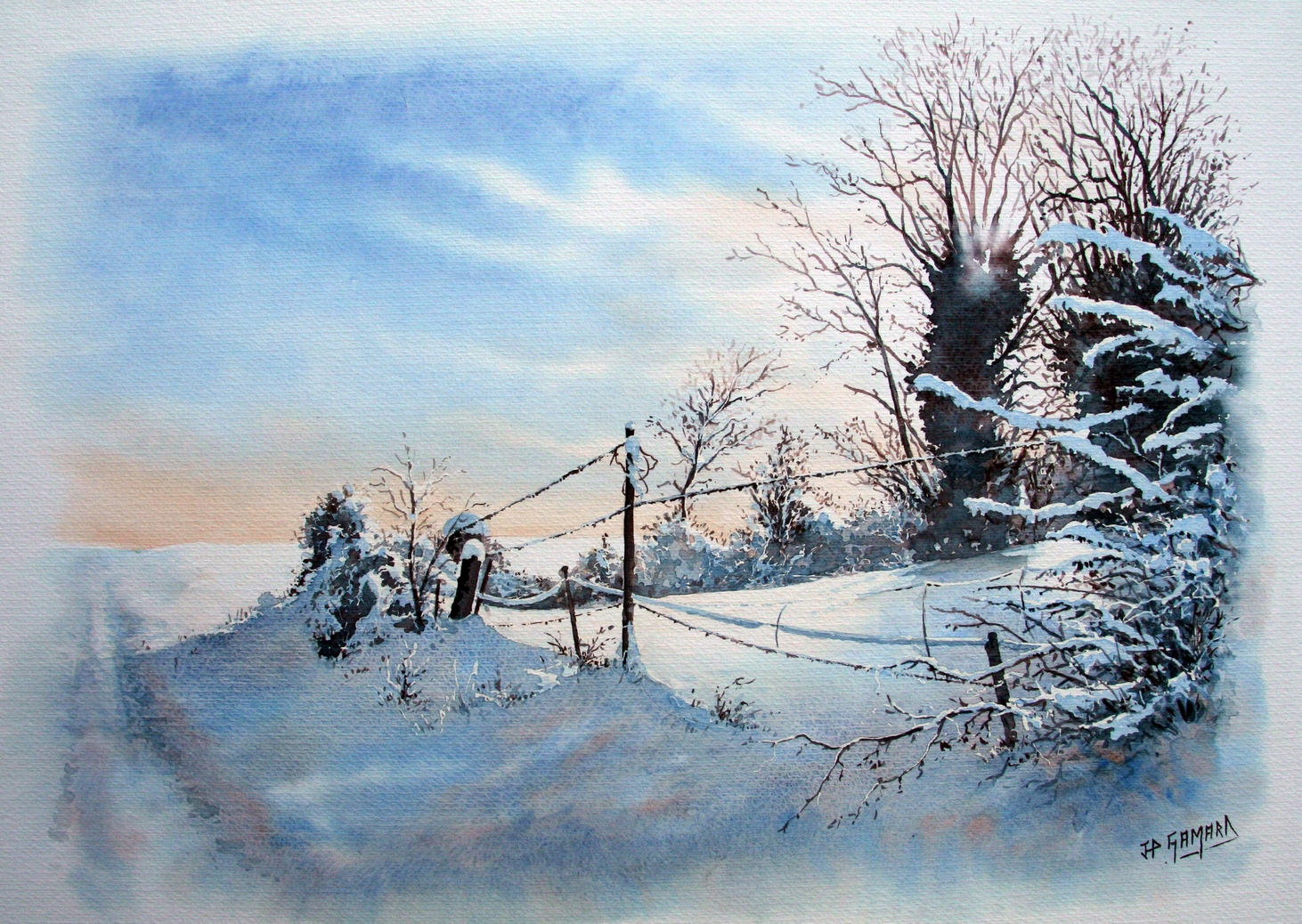 Givre et neige - Site officiel de Jean-Pierre Gamard, artiste peintre d 
