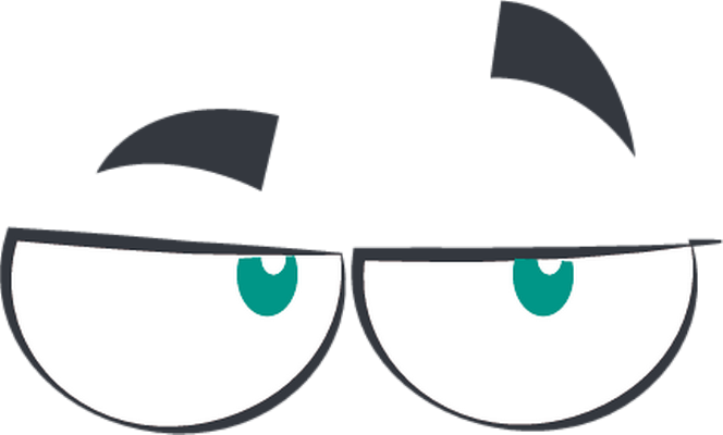 œil - expression - émoticônes - smiley émoticône émoji cartoon clipart illustration - artémotic