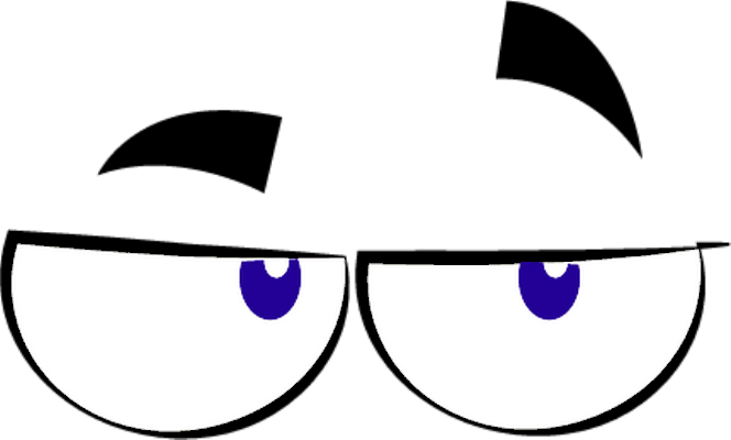œil - expression - émoticônes - smiley émoticône émoji cartoon clipart illustration - artémotic