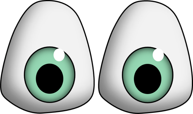 œil - expression - émoticônes - smiley émoticône émoji cartoon clipart illustration - artémotic