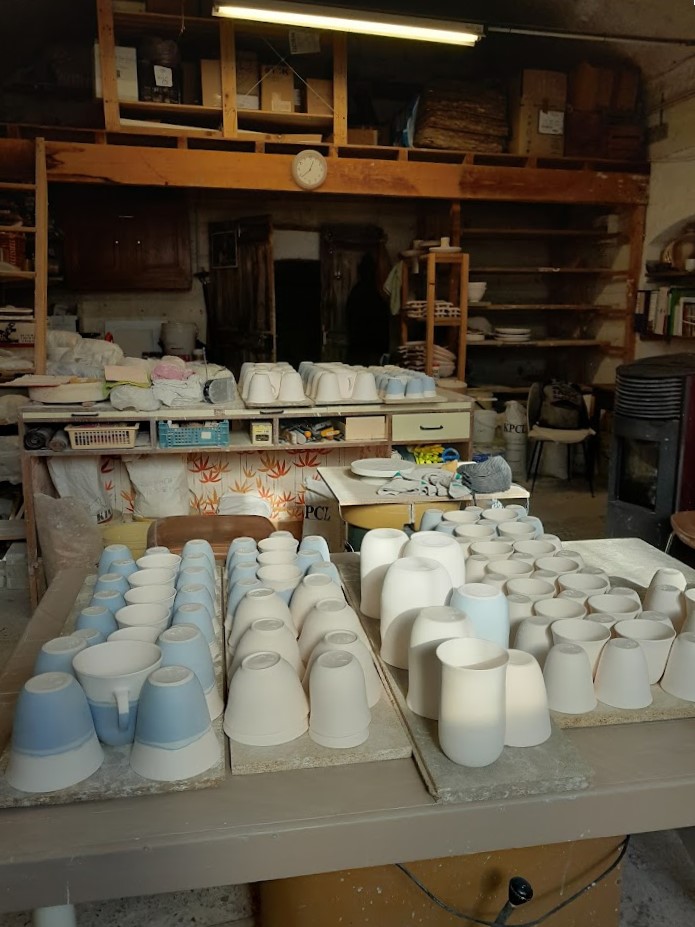 Pièces en porcelaine précuites à 980°