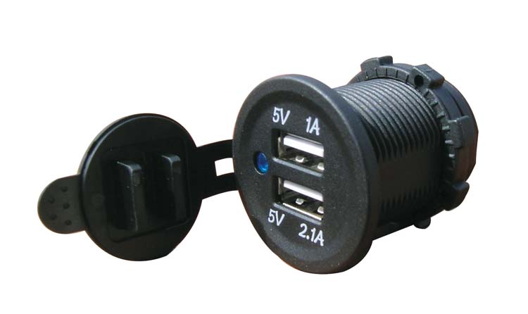 DAZZLEEX Set di prese per motore per pesca a traina, 12-24 V, 10 AWG, 3