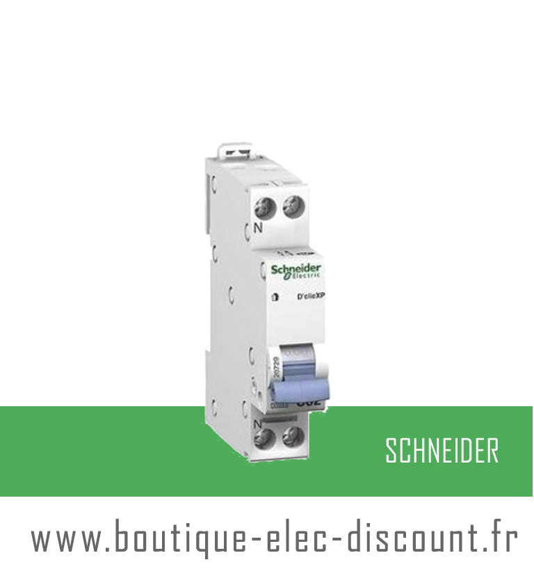 Disjoncteur 2A avec vis Réf 20724 Schneider - Materiel électrique à prix  discount