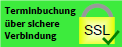 Die Terminbuchung erfolgt über eine sichere SSL-Verbindung