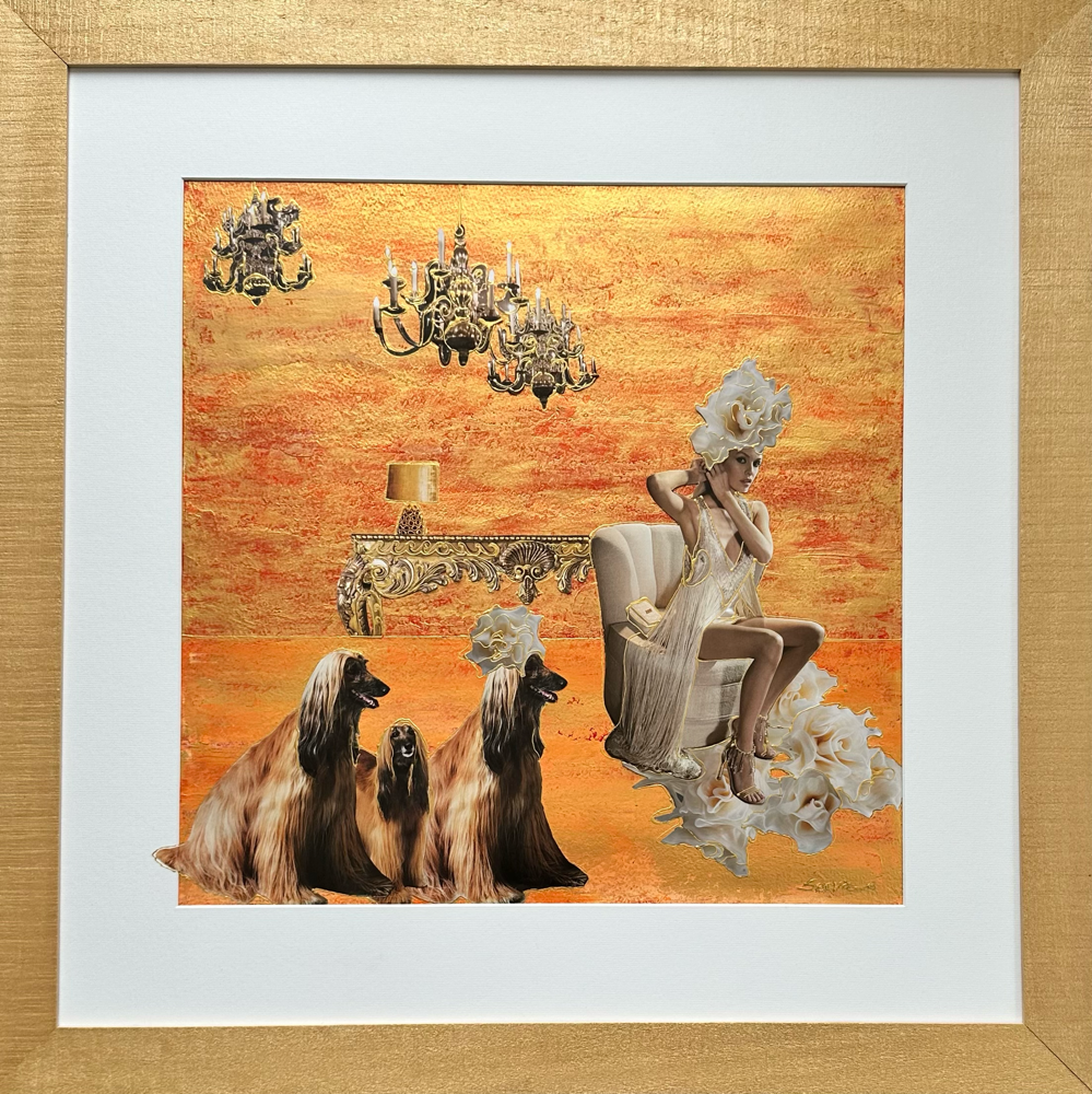 COLLAGE no. 24: “ZONDER TITEL”              0.70 x 0.70 m