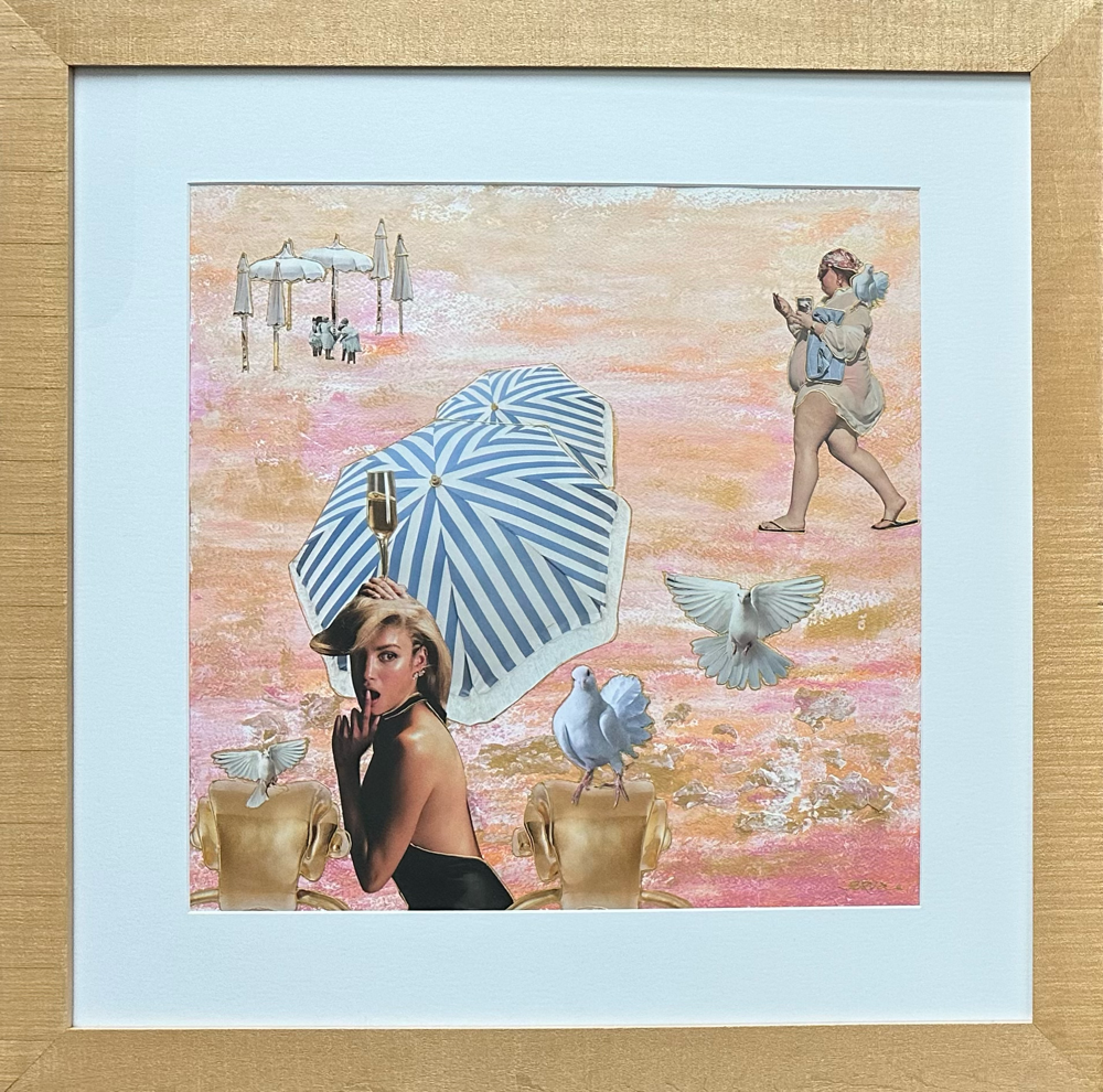 COLLAGE no. 23: “ZONDER TITEL”              0.70 x 0.70 m     