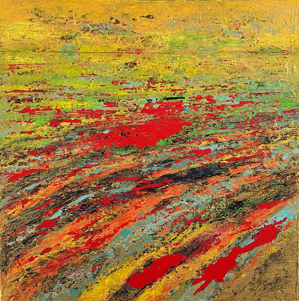 “ABSTRACT LANDSCHAP”                    0.70 x 0.70 m (3D)