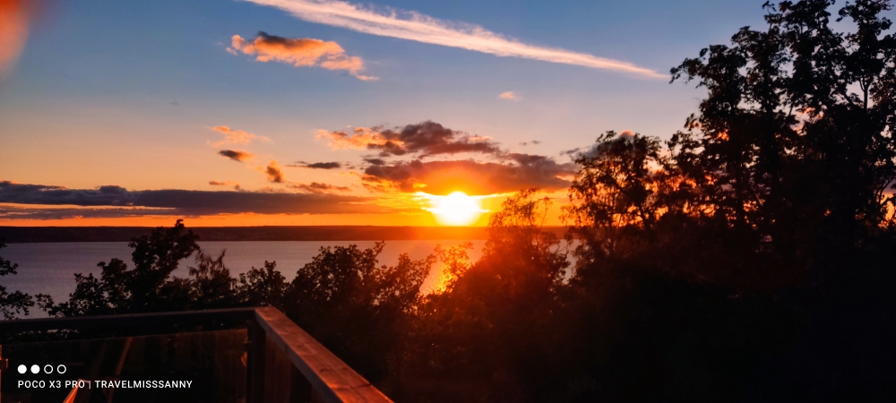 Schlafplätzchen mit Sunsetausblick über den Vätternsee (2t größter See Schwedens)