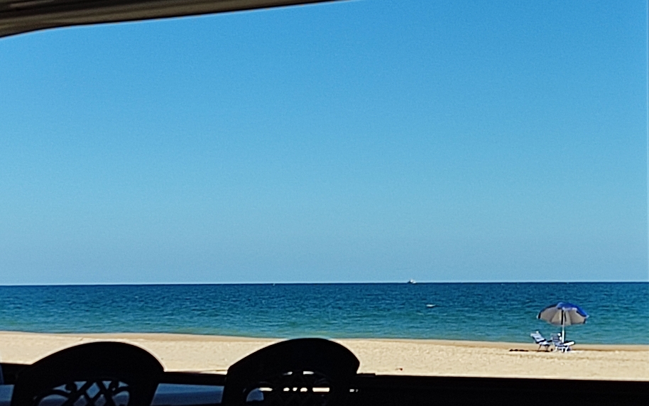 Cafe con leche mit Ausblick