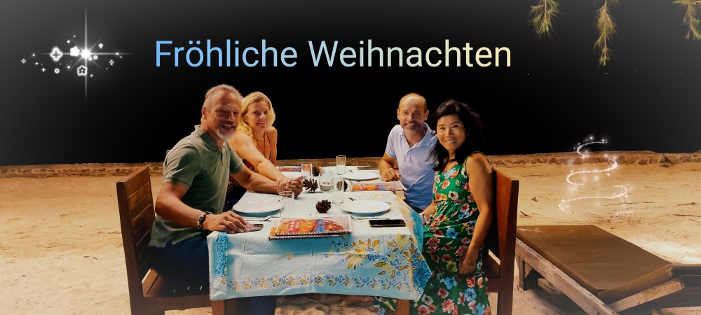 Weihnachtsdinner am Strand