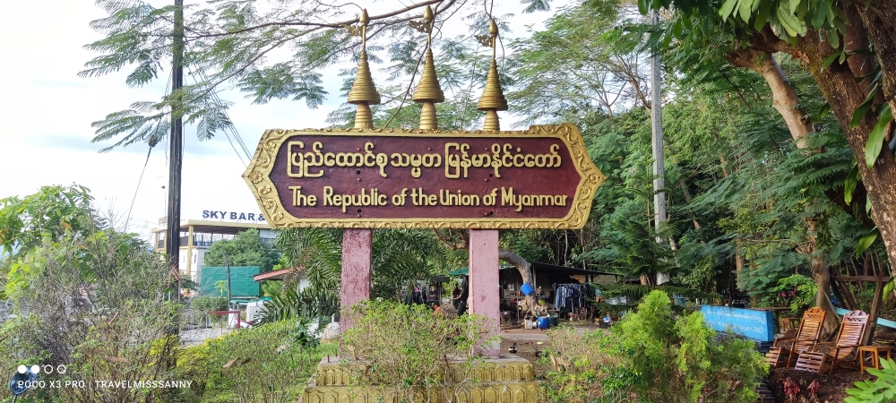 Grenze Myanmar am Drei Pegoden Pass