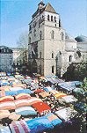 Cahors, la place du marché