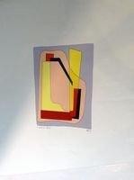 Abstraction creation lithographie signée