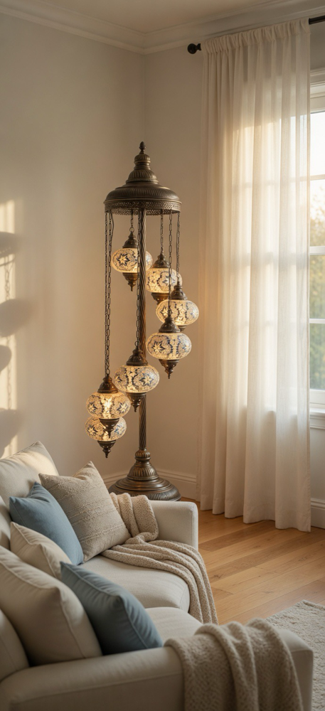 7er Mosaik Stehlampe (Glasgröße NO.3