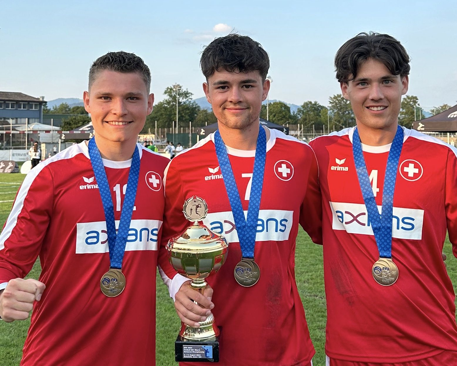 Luca, Timo und Lars holen Bronze mit der Schweiz an der U21-EM