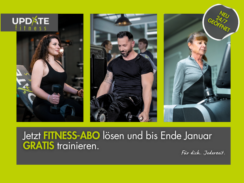Exklusives Neujahrs-Special mit unserem Fitnesspartner update Fitness