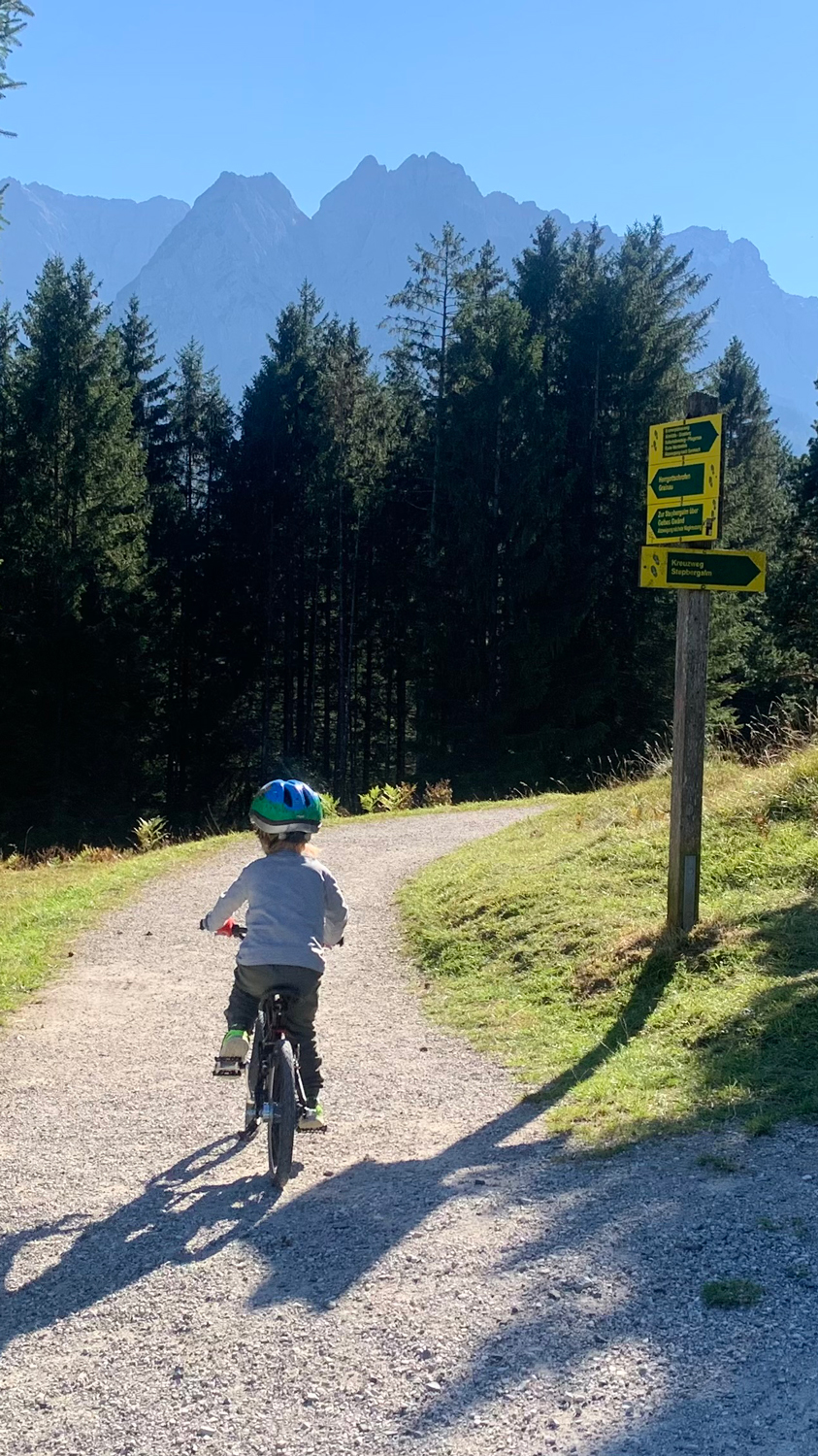 Selbst kleine Kinder können mit dem Bike in die Berge.