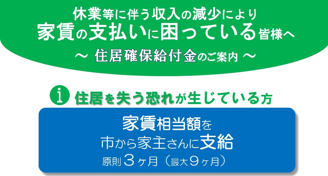 住居確保給付金のご案内