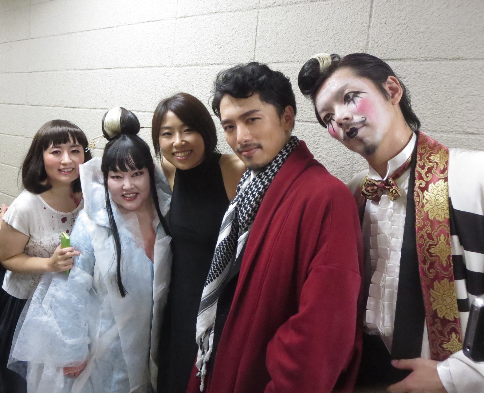首都オペラ第24回公演　歌劇『トゥーランドット』　―終演後―　リュウ：盛田麻央／トゥーランドット：桑田葉子／演出：佐藤美晴／カラフ：城宏憲／ピン：古澤利人