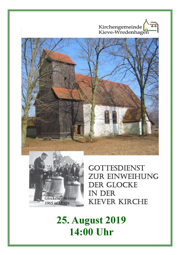 Festgottesdienst zu Einweihung der Glocke in Kieve