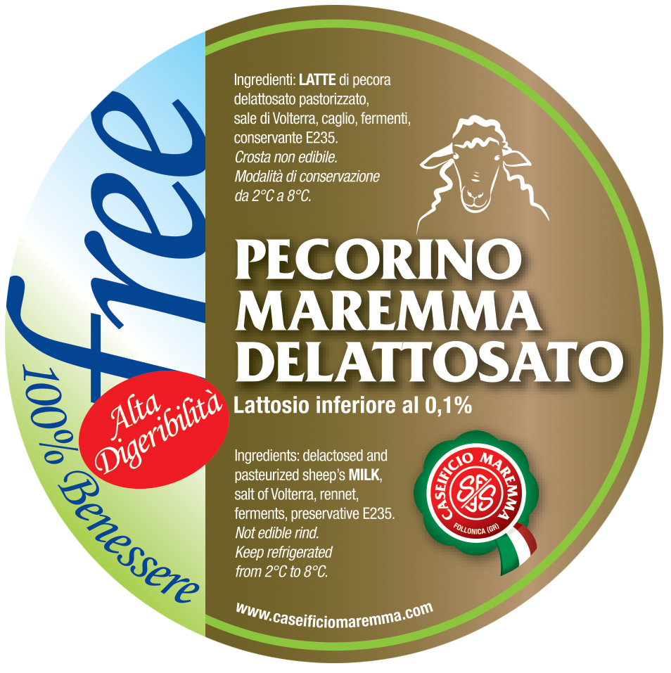 Etichetta Formaggio Delattosato