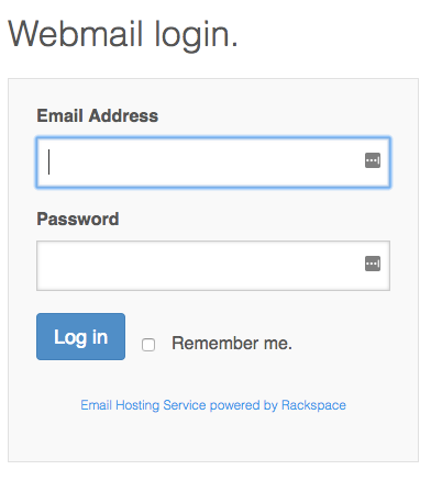 Boite webmail Jimdo