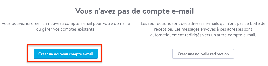 Installer un compte e-mail avec Jimdo