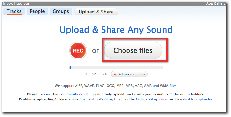 Utiliser Soundcloud avec Jimdo