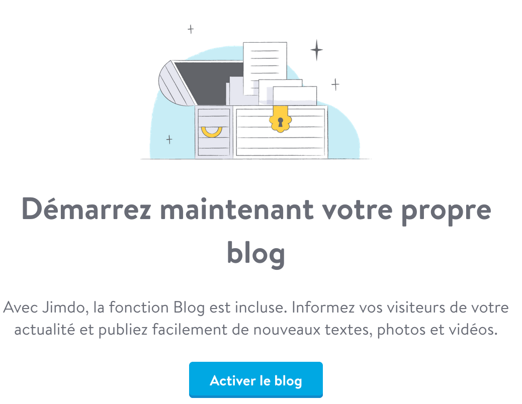 Créer un blog avec Jimdo