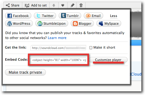 Utiliser Soundcloud avec Jimdo