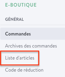 Gérer les commandes d'une e-boutique Jimdo