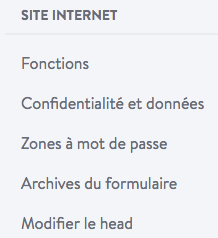 Options site Jimdo