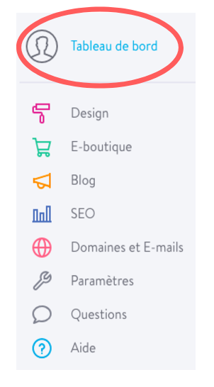 Modifier les informations personnelles sur un site Jimdo