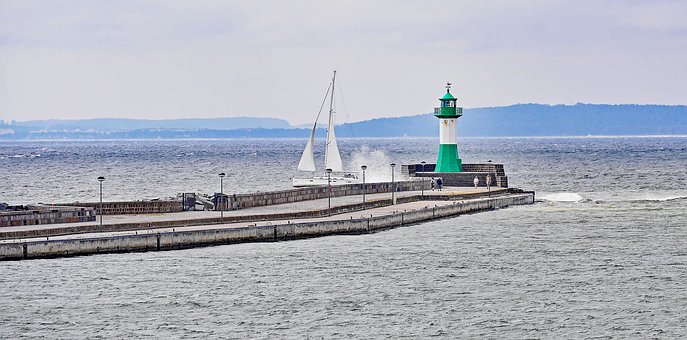 ... Sassnitz DDR, Kontrolle im Hafen ...